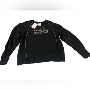 Nike Black & Gold Pullover with Logo